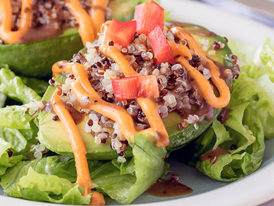 Peru Quinoa Stuffed Avocado